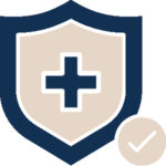 Icono de cobertura dental y de visión